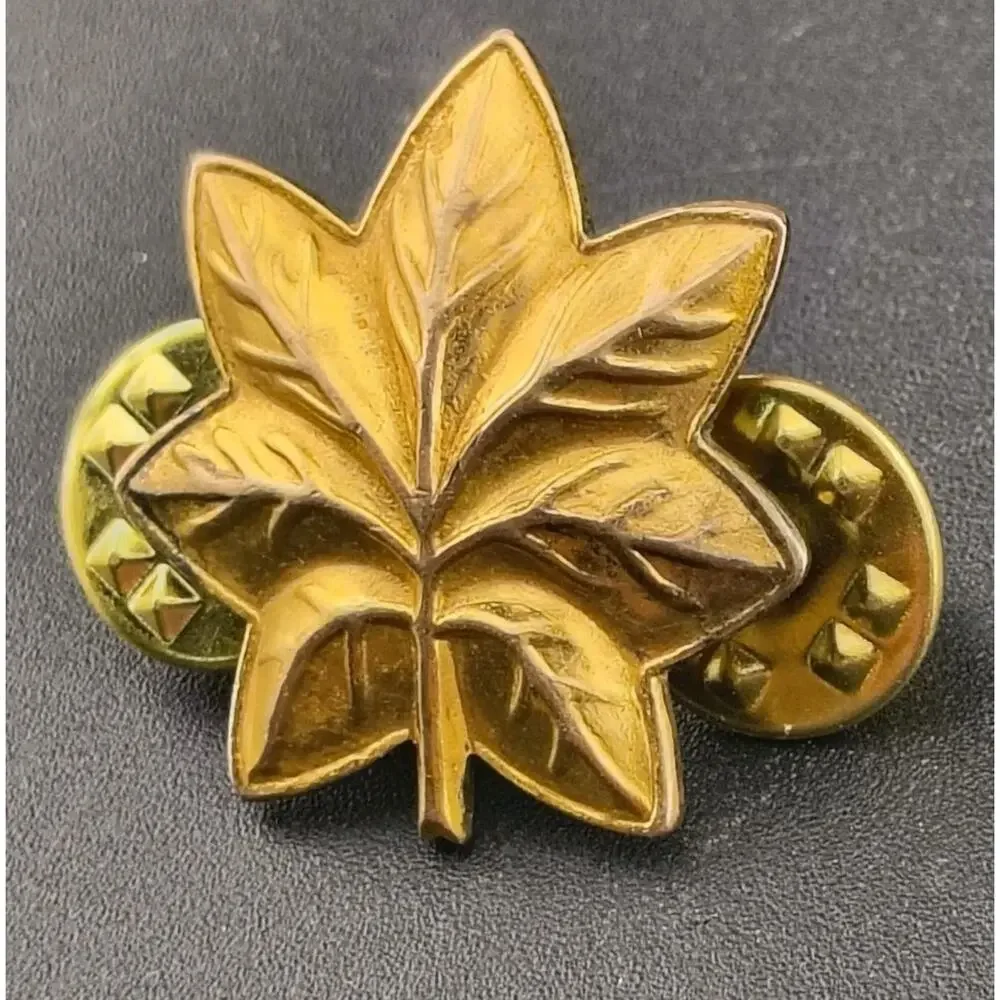 Vintage Hilborn-Hamburger 1/20 10K GF Major Gold Oak Leaf Rank Pin SER 135 Korea